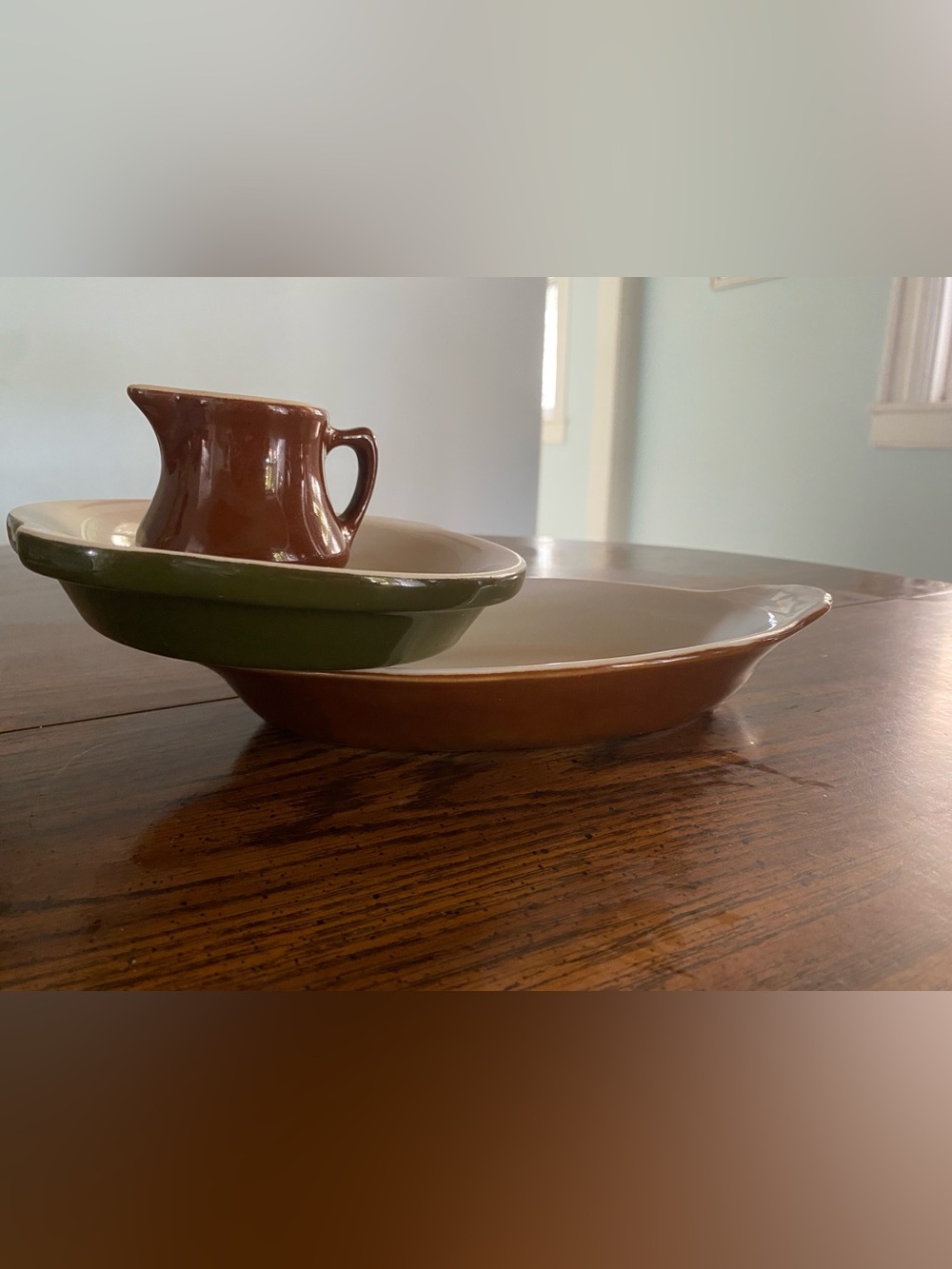 Vintage Mid-Century Modern Restaurant Ware / Diner Stoneware 3-Piece Lot